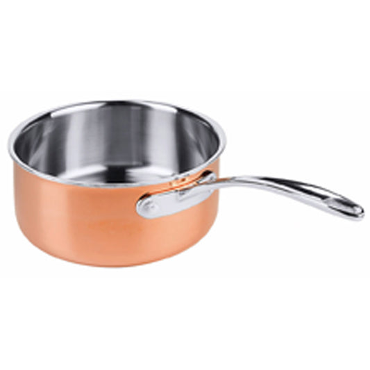 CUISINE Stielkasserolle Ø 18 x 8,5 cm - 3 Ply-Kupfer