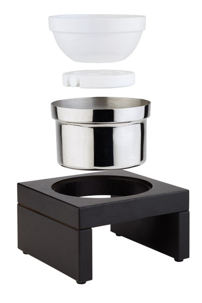 BRIDGE Schüsselhalter 18,5 x 18,5 x 10 cm - Holz Wengefarben