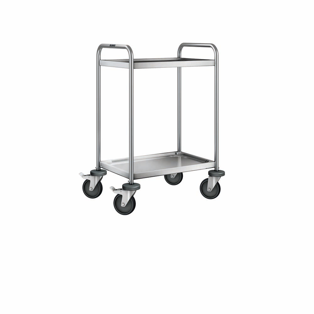 SW 6x4-2 Servierwagen 2-bordig (60 x 40 cm) - stahlverzinkte Rollen