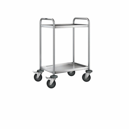SW 6x4-2 Servierwagen 2-bordig (60 x 40 cm) - stahlverzinkte Rollen