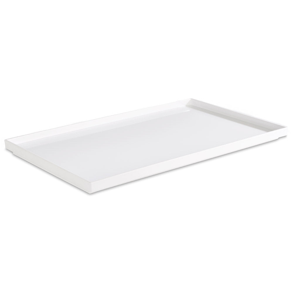 ASIA PLUS Buffettablett GN 1/1 - 53 x 32,5 x 3 cm, Melamin - Weiß