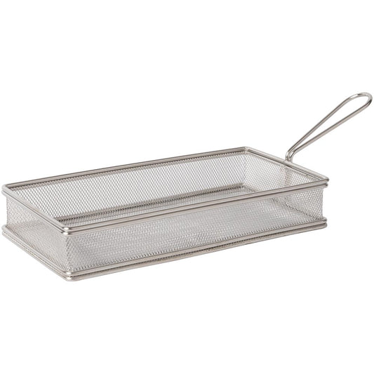 SNACK-HOLDER - Servier-Frittierkorb 27 x 13 x 4,5 cm - Grifflänge 10 cm