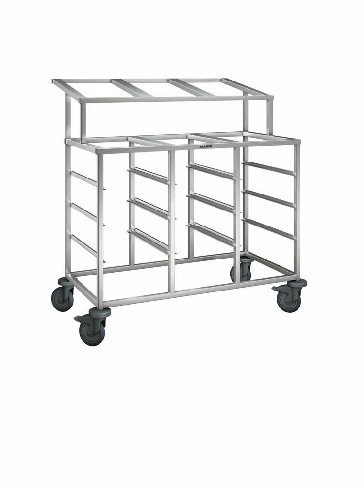 RWR 3-A Regalwagen 15 x GN 1/1 - Kunststoffrollen