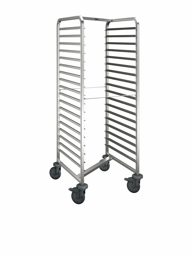 RWRR 161 Regalwagen 18 x GN 2/1 - platzsparend - Kunststoffrollen