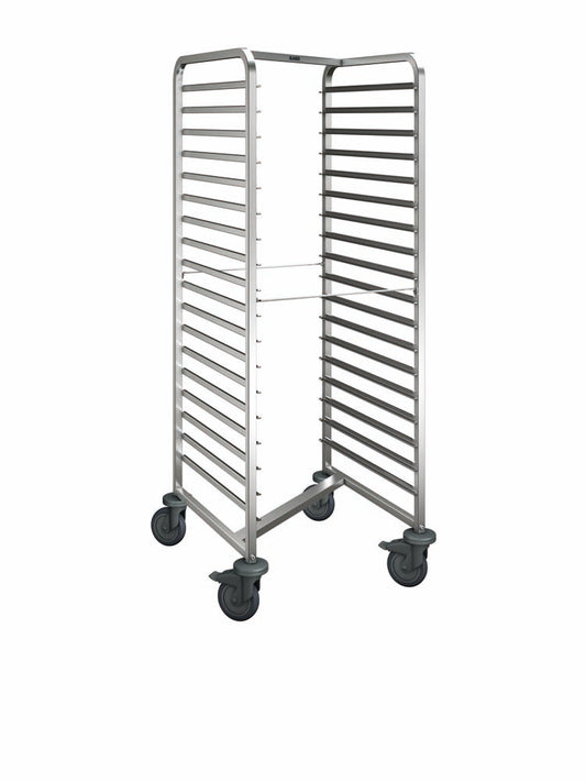 RWRR 161 Regalwagen 18 x GN 2/1 - platzsparend - Kunststoffrollen