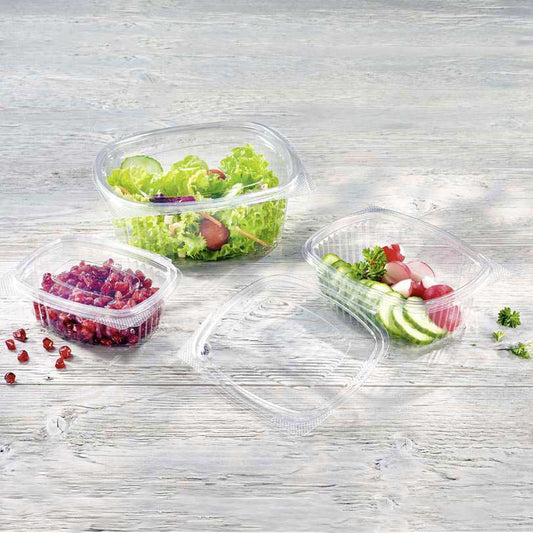 rPET-Klappboxen rechteckig - 500 ml (450 Stück)