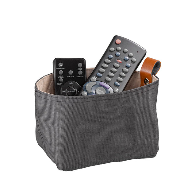 Brottasche beige/schwarz - Kunstfaser - 19 x 11 x 10,5 cm