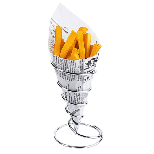 Pommestütenhalter Edelstahldraht - Ø 9 x 16 cm