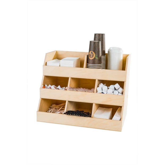 Organizer mit 8 Fächern - Holz - 50 x 30 x 40 cm