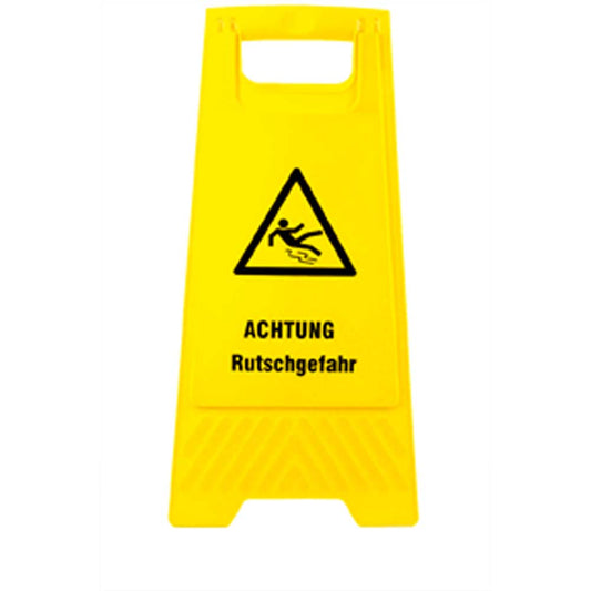 Warnschild "Achtung Rutschgefahr" - Gelb - 61 x 30 cm