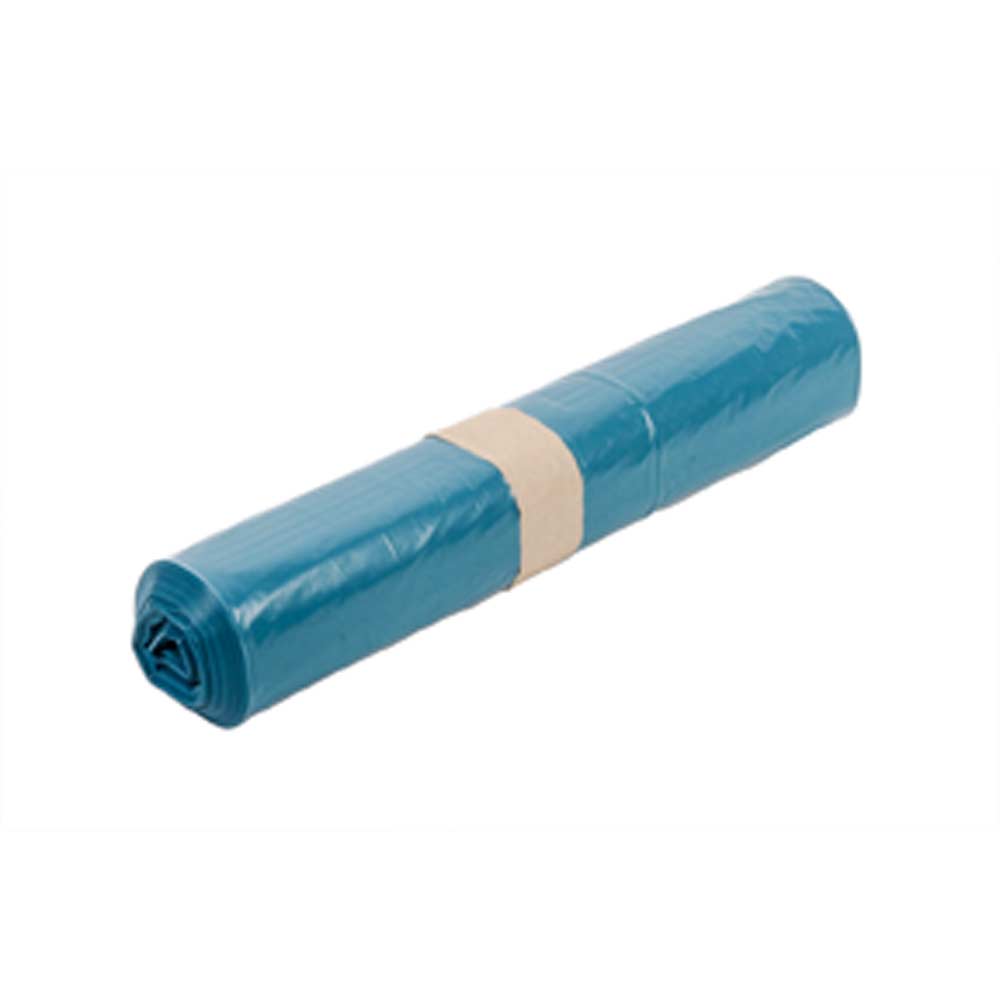 LDPE Müllsäcke 80 x 100 cm - Blau - 140 L - 34 my (25 Stück)