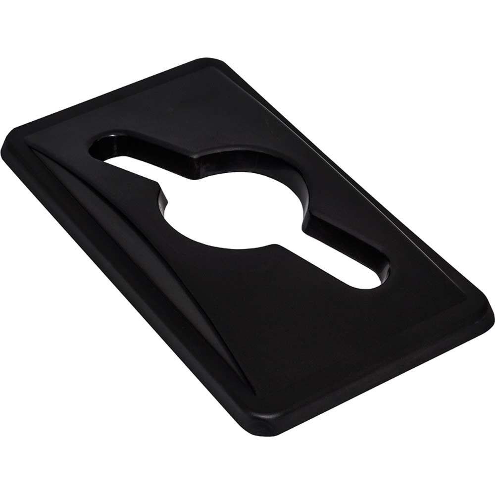 Deckel für Abfallbeh. 9237650-Schwarz offen - 51 x 29 x 5 cm