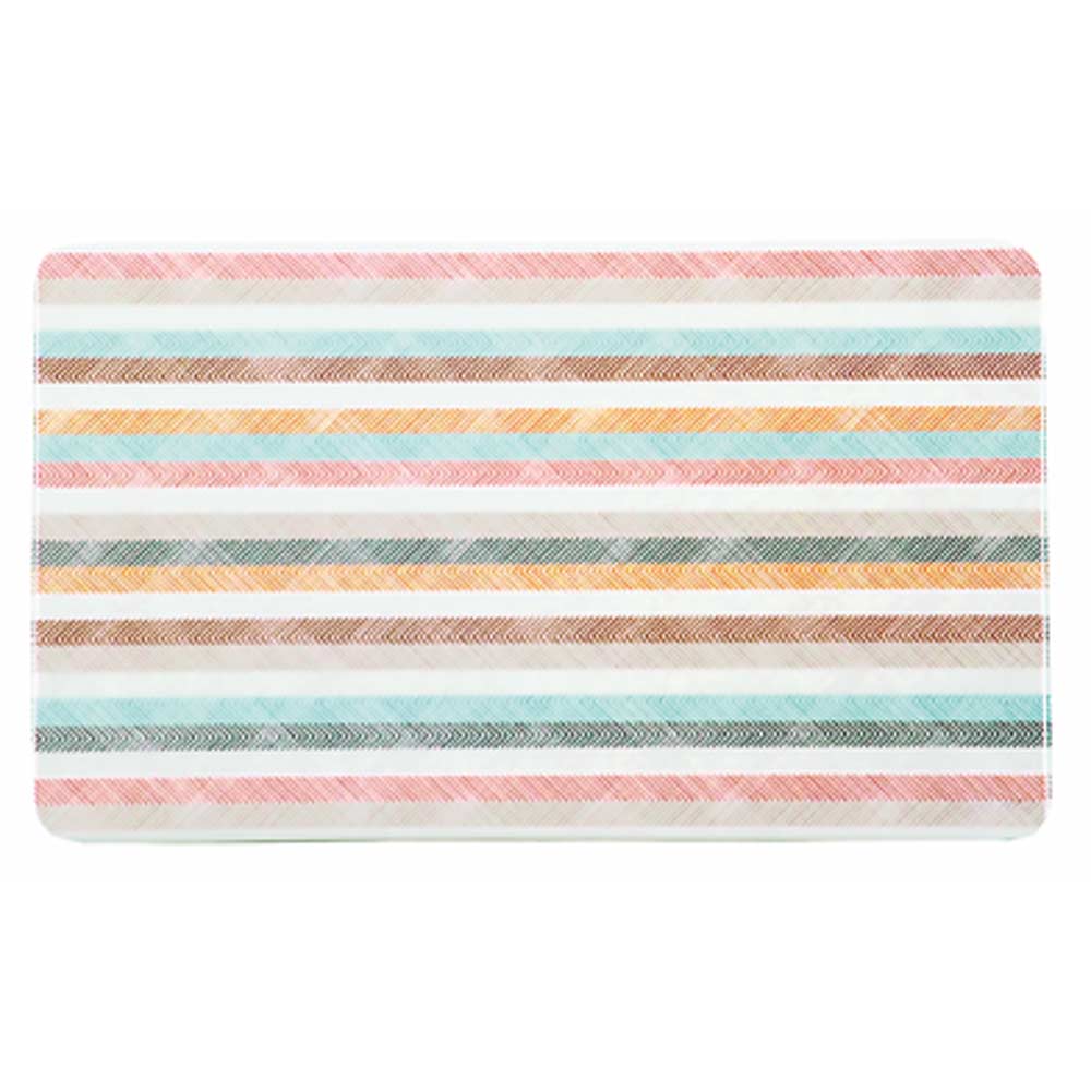 Frühstücksbrettchen "Helle Streifen" - 23,5 x 14,5 cm