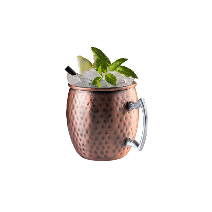 MOSCOW MULE Henkelbecher - 0,5 l - Kupfer-Look Hammerschlag matt