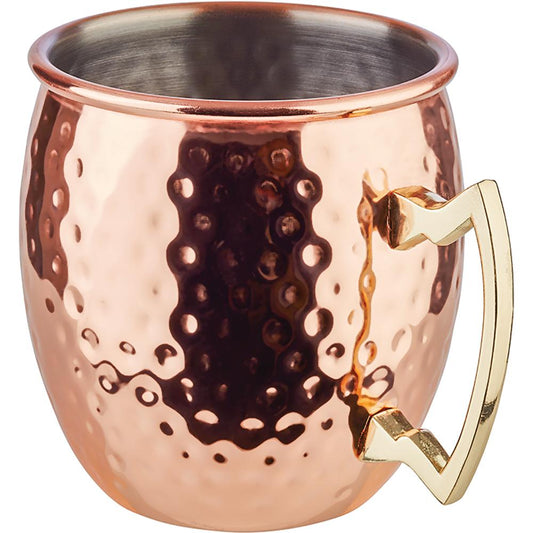 MOSCOW MULE Henkelbecher - 0,5 l - Kupfer-Look Hammerschlag glänzend