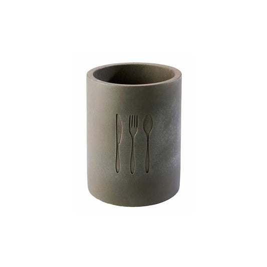 ELEMENT Besteckbehälter - (Ø 11 x 14 cm) - Beton