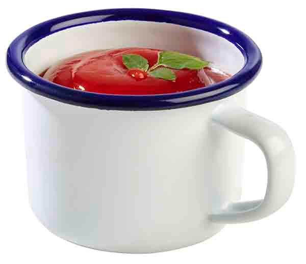 ENAMEL Henkelbecher Ø 7 x 5 cm (Inhalt 0,1 l)