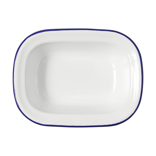 ENAMEL Schale 18 x 13,5 x 4 cm (Inhalt 0,35 l)