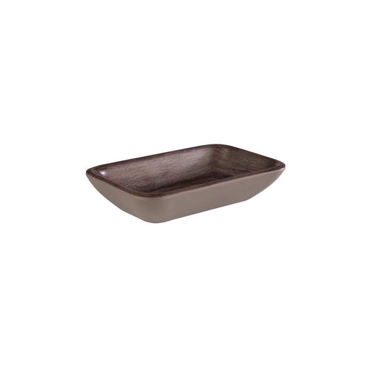 EICHE Schale 11,5 x 7 x 2,5 cm, Melamin - Holzoptik