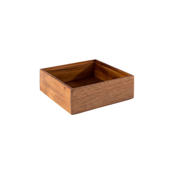 WOODY Holzbox 15 x 15 x 5,5 cm, Akazienholz