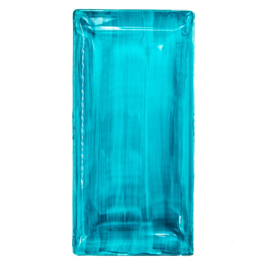 COUNTRY Platte - 29 x 13 cm - Lagunen-Türkis