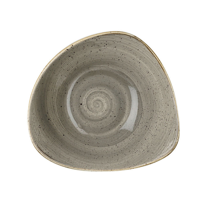 STONECAST Schüssel dreieckig - 23,5 x 25,5 x 7,6 cm (Inhalt 60 cl) - Peppercorn Grey