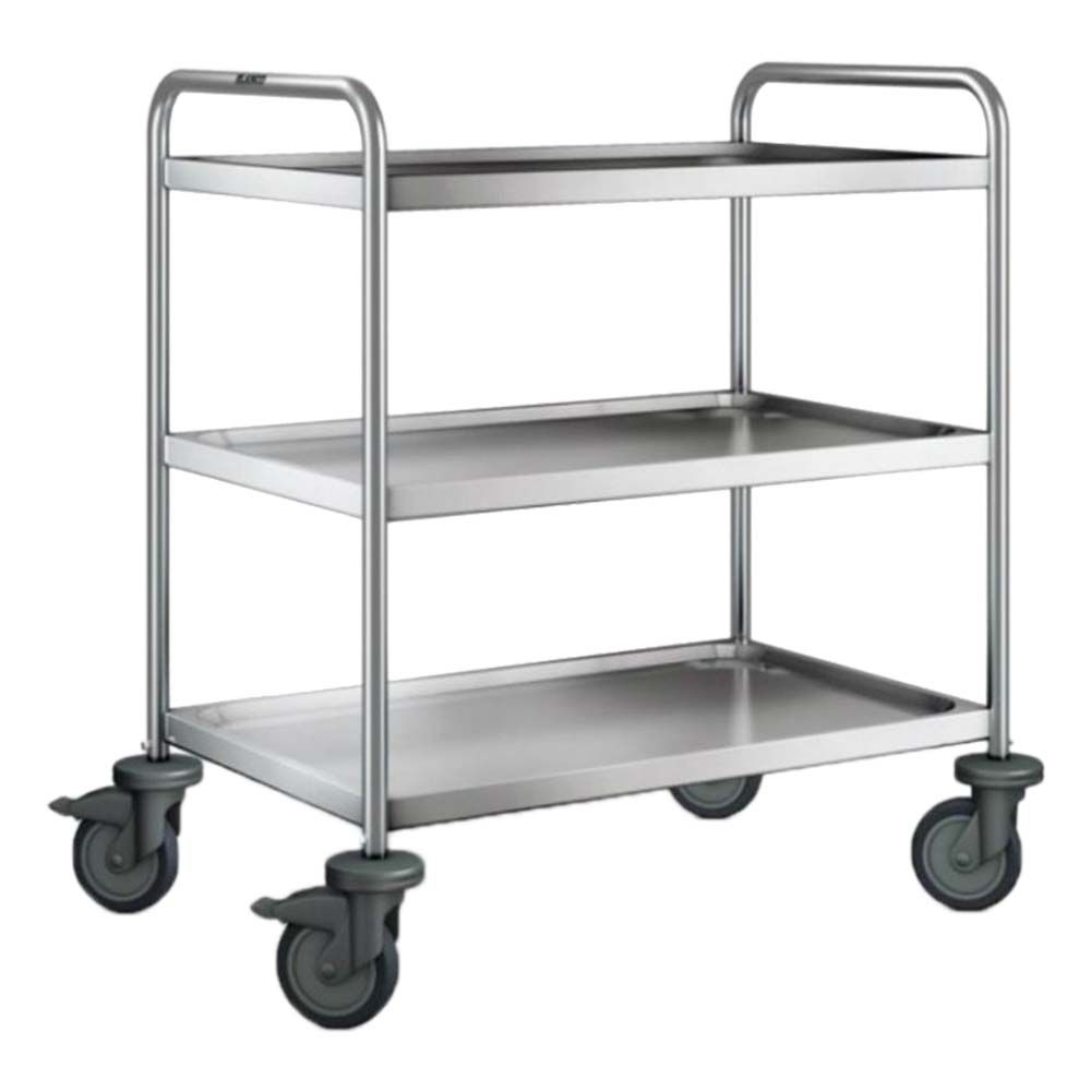 Servierwagen "SW 8x5-3" - 3 Böden (80 x 50 cm) mit luftidentischen Reifen