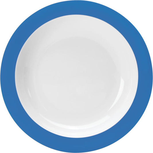 COLOURS Teller tief (mit Fahne) - 42 cl - (Ø 23 cm) - Blau