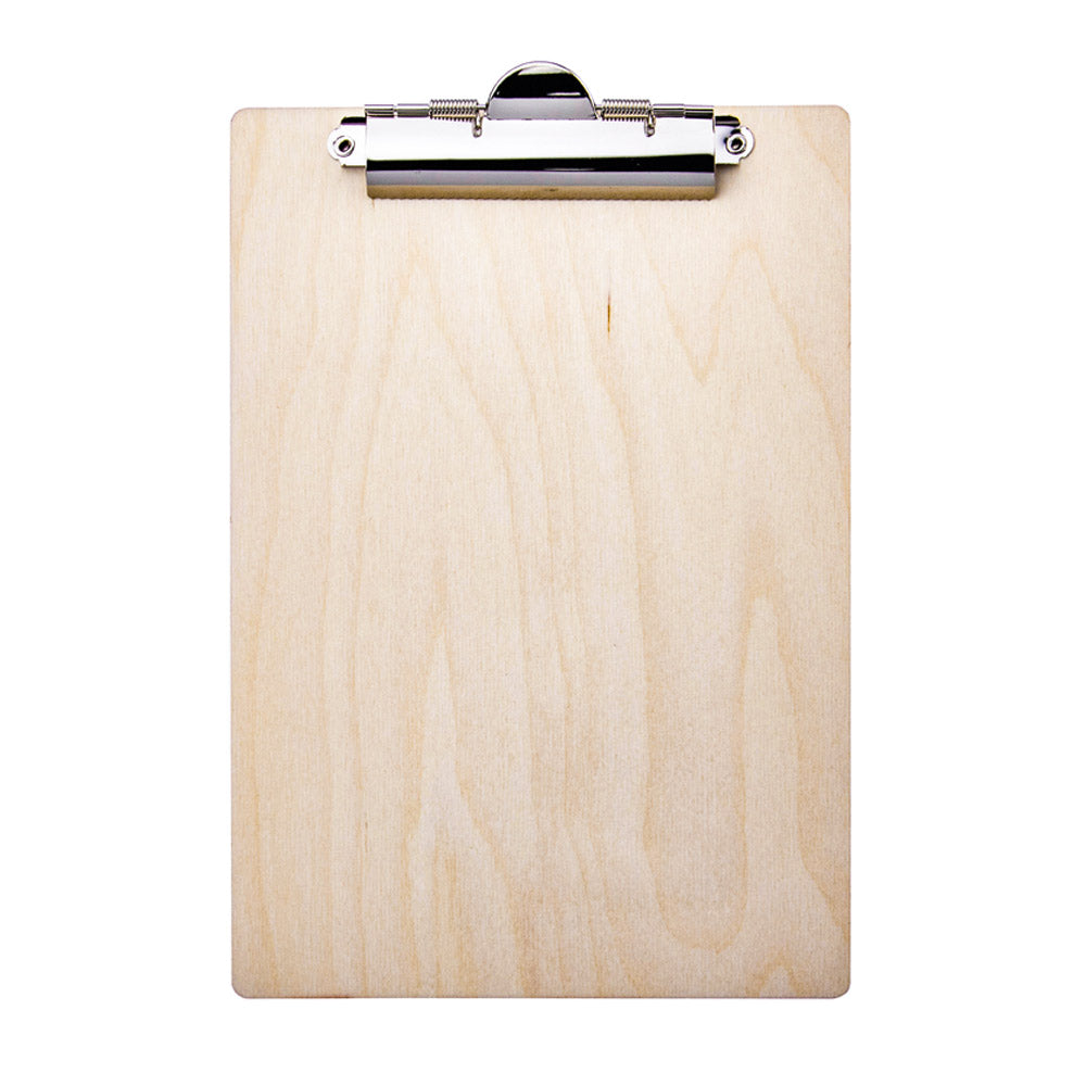 Klemmbrett  Birke-DEKOR  DIN A5  aus Multiplex-Furnierholz (nicht furniert)