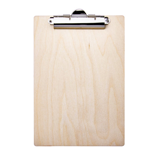 Klemmbrett  Birke-DEKOR  DIN A5  aus Multiplex-Furnierholz (nicht furniert)