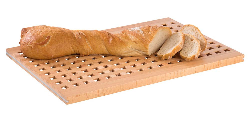 BROTSTATION Holz-Schneidbrett 52 x 34 x 2 cm