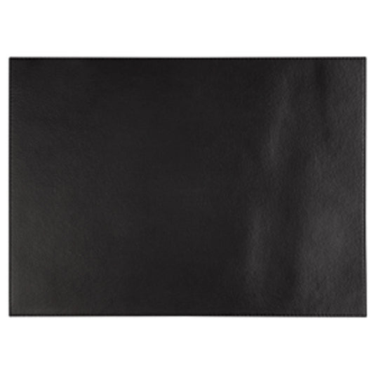 Platzset Kunstleder  44 x 32,5 cm  Schwarz  edles und pflegeleichtes Tischset