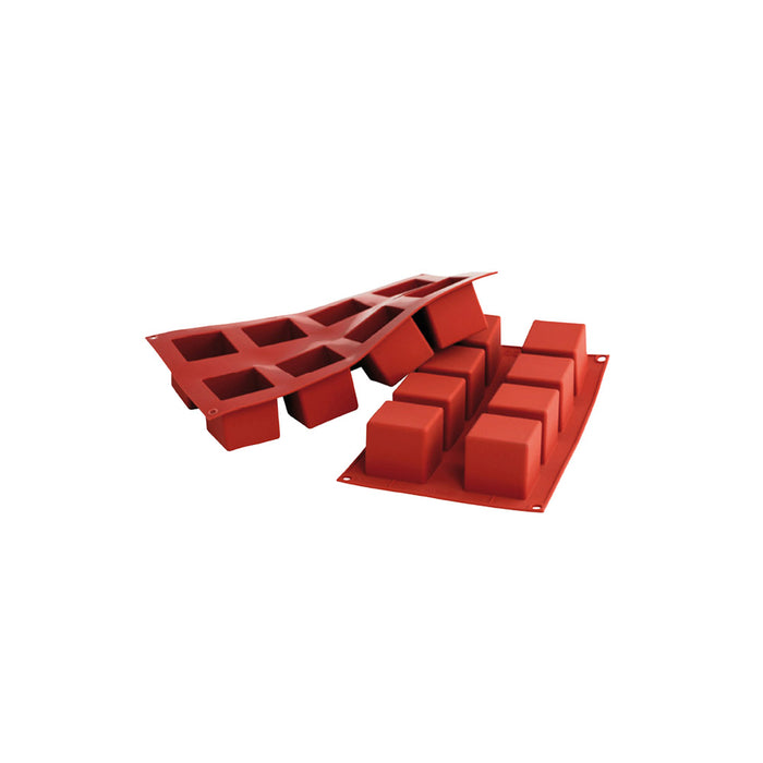 Silikonbackform für 8 Kuben - 5 x 5 x 5 cm