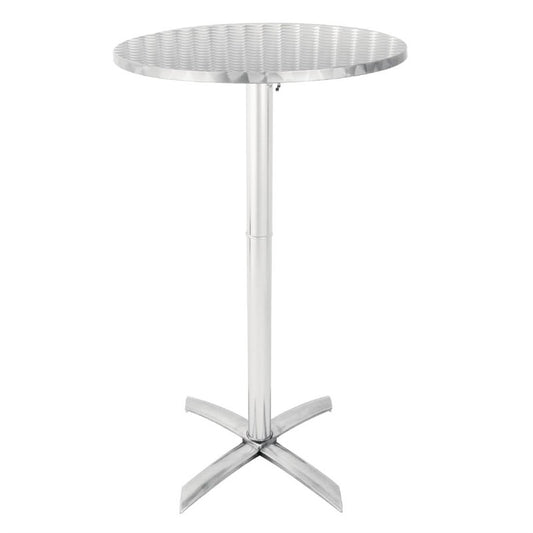 CIRCLES Klapp-Stehtisch - Ø 60 x 105 cm (Edelstahl)