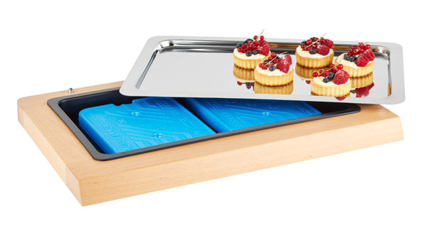 CLASSIC Holz-Frischeplatte - GN 1/1 (4-teilig)