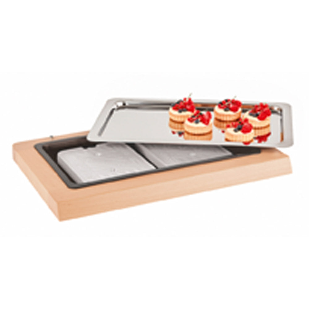 CLASSIC Holz-Frischeplatte - GN 1/1 (4-teilig)