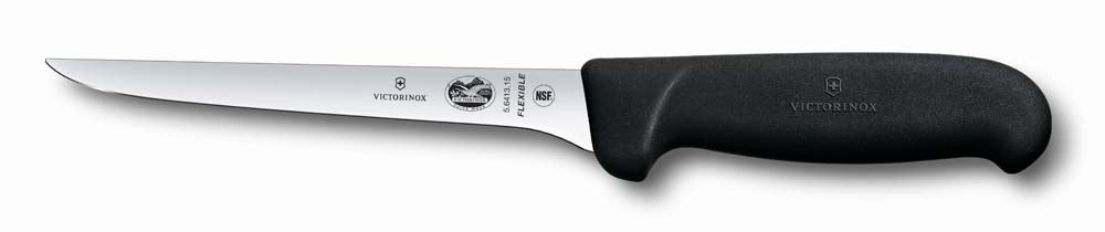 FIBROX Ausbeinmesser - flexible Klinge 15 cm - Schwarz
