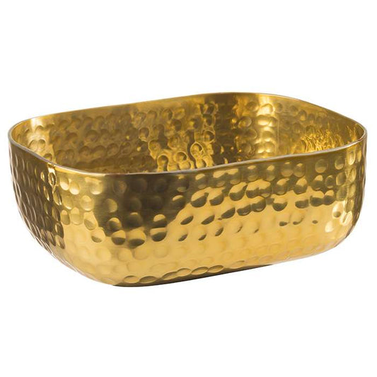 SHINY Aluminium-Schale 15,5 x 12 x 5,5 cm (Inhalt 0,7 l) - Goldfarben