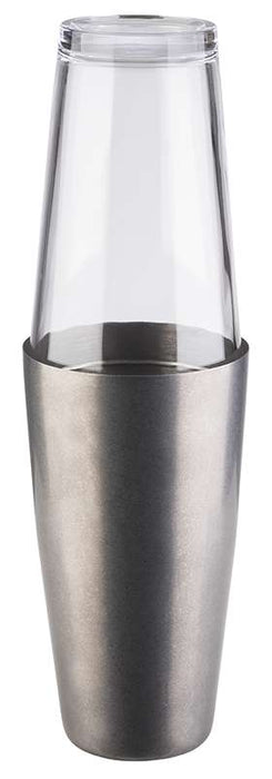 BOSTON SHAKER Glas 0,4 l / Becher 0,7 l - Edelstahl mattiert