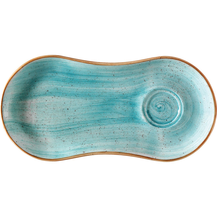 AURA Setplatte Ø 25 x 12 cm, für Espresso/Kaffee-Obere - Aqua