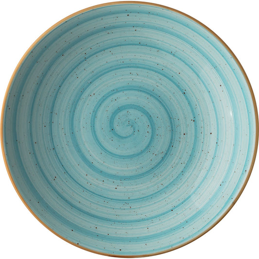 AURA Teller, tief - Ø 23 x 4,5 cm - Aqua