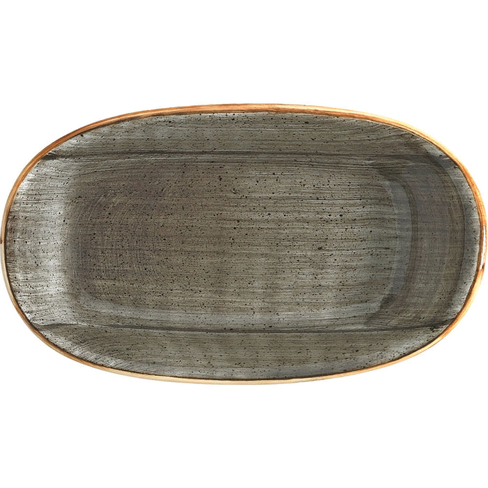 AURA Platte, oval - Größe: 19 x 11 cm - Space