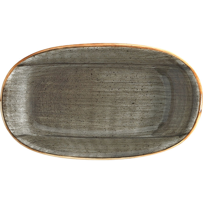 AURA Platte, oval - Größe: 24 x 14 cm - Space