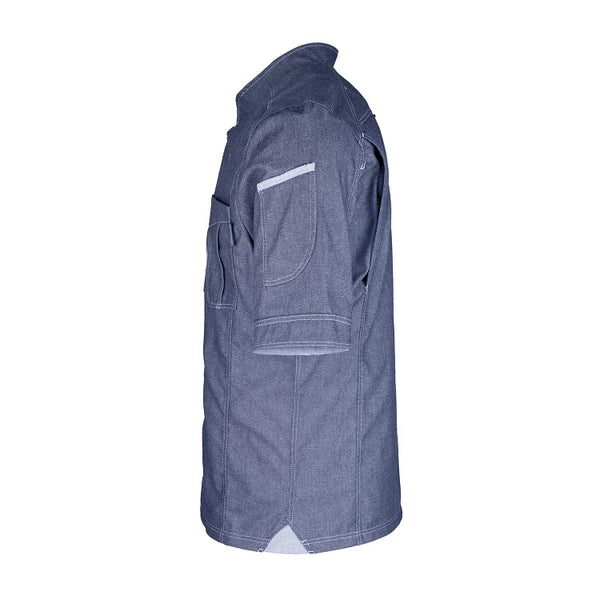 Herren-Kochjacke (Halbarm) - Jeans - M