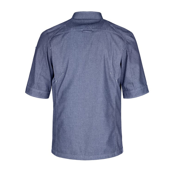 Herren-Kochjacke (Halbarm) - Jeans - S