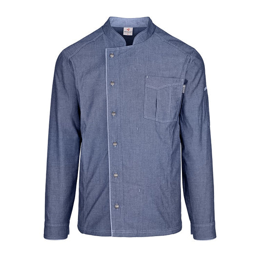 Herren-Kochjacke (Langarm) - Jeans - XL