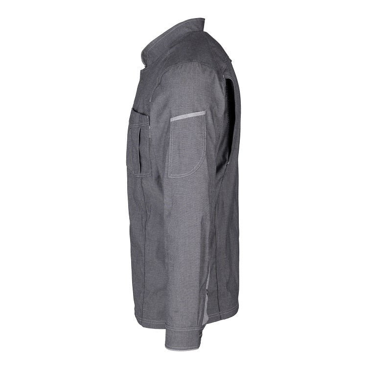 Herren-Kochjacke (Langarm) - Grau - L