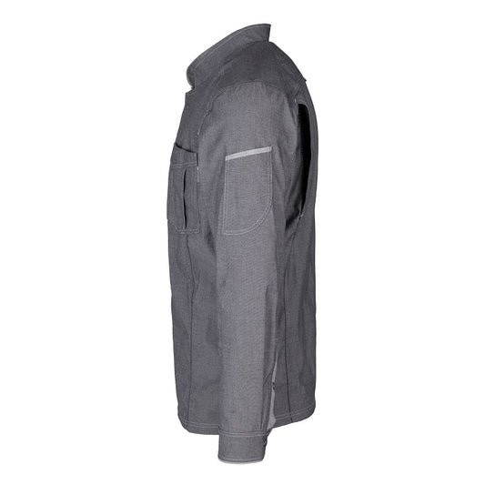 Herren-Kochjacke (Langarm) - Grau - L