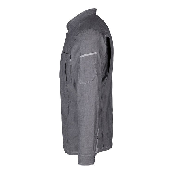 Herren-Kochjacke (Langarm) - Grau - S