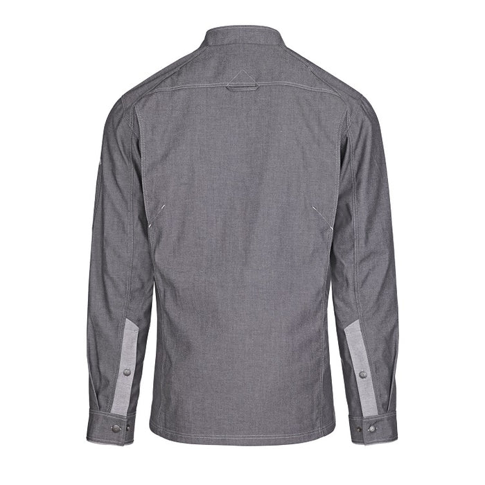 Herren-Kochjacke (Langarm) - Grau - M